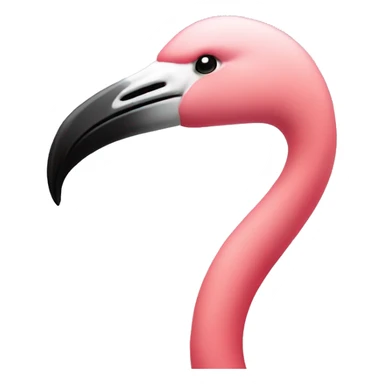 Flamingo wearing a hoodie sticker