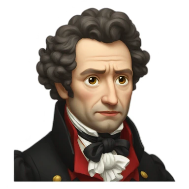 pushkin is crying sticker