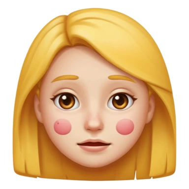 girl emoji with pimple sticker