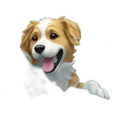 Water polo par des chiens  sticker