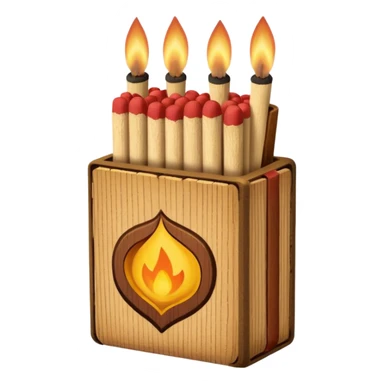 matches in matchbox sticker