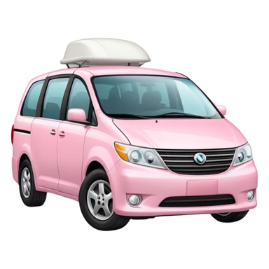 light pink minivan sticker