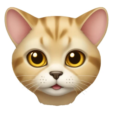 Golden chinchilla cat sticker