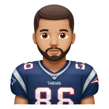 Drake Lee Maye in patriots uniform sticker