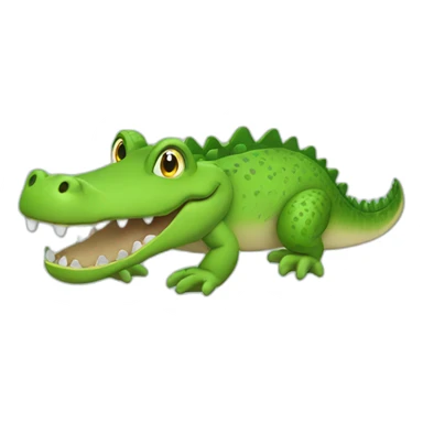 Croc with leg  sticker