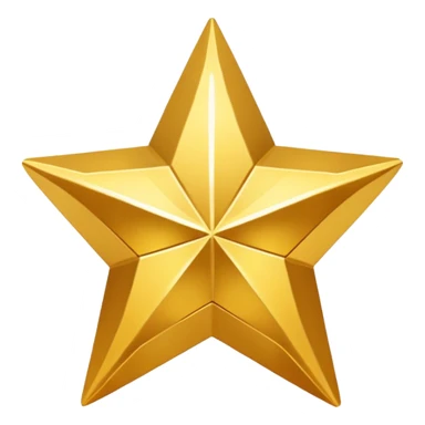 one Star Shape with no face  sticker