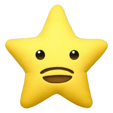 yellow star plushie sticker