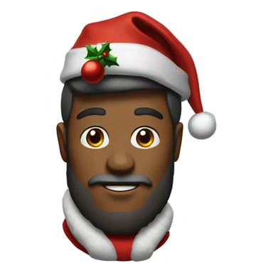 Duke with Christmas hat sticker