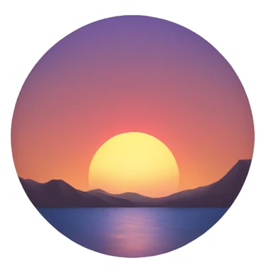 Sunset  sticker