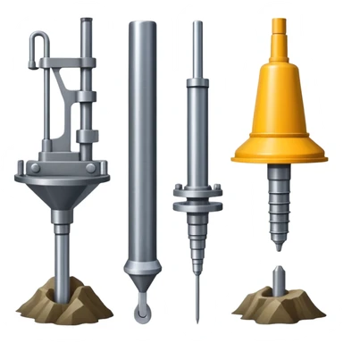 Specialized marine geology tools including sediment corers, rock dredges, and bottom samplers sticker