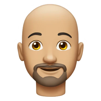 Bald man wearing tattoos  sticker