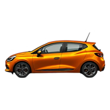 clio 5 orange sticker