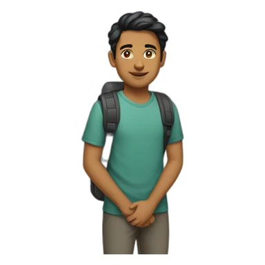 young south asian tech sticker