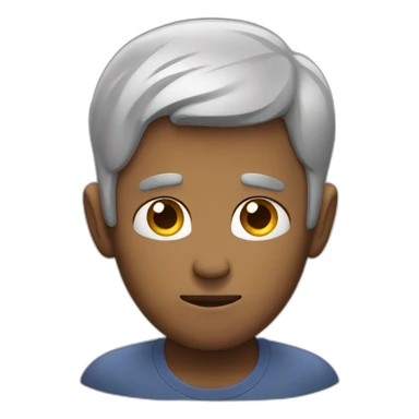 man with problem holding his forehead sticker