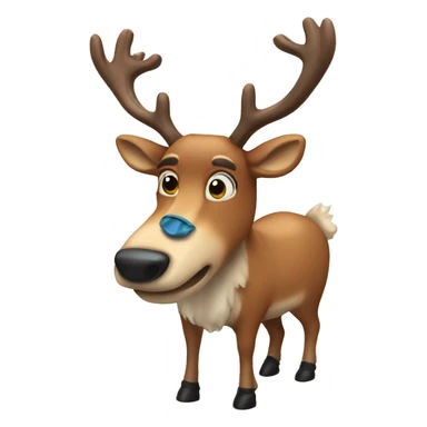 Raindeer with bowty sticker