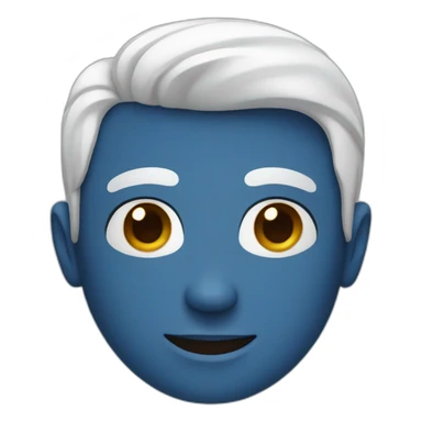 gift men with blue short and white skin sticker