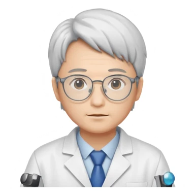 scientist japanese sticker