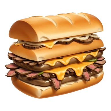 philly cheesesteak snadwich sticker