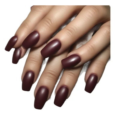 Wine red nails  sticker
