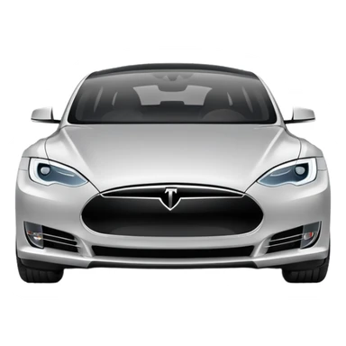 Tesla Model S electric car sticker