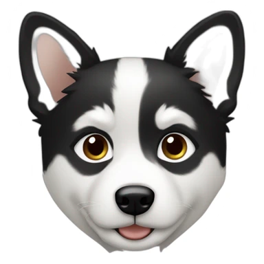 boy-with-pomsky-black-white sticker