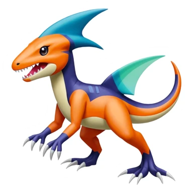 Meloetta-Garchomp-Pokémon-Fakémon-fusion-hybrid-creature sticker