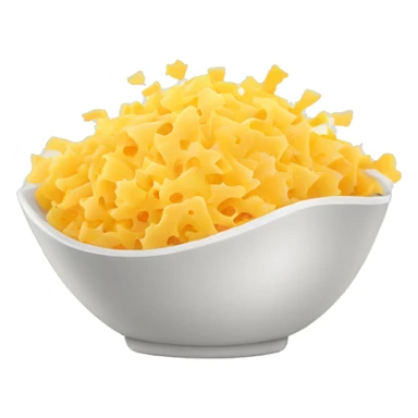 grated cheese in a bowl  sticker