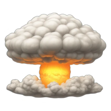 atom bomb mushroom cloud sticker