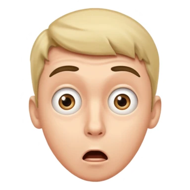 astonished man sticker