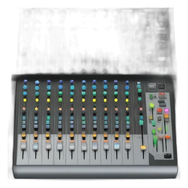 Mixing console with interactive graphics: representing mixing and remixing strategies in real time. sticker
