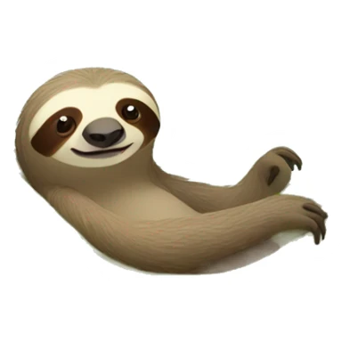 Sloth in a hammock  sticker