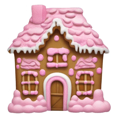 Pink gingerbreadhouse sticker