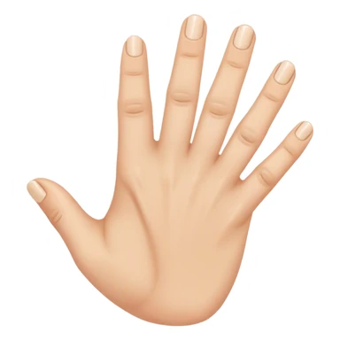 Ring finger and thumb finger down hand sticker