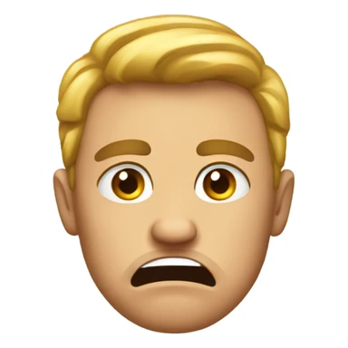 Irritated emoji sticker