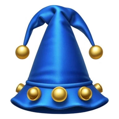 blue jester hat sticker