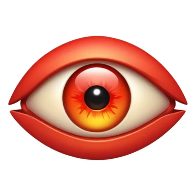 Angry Only single eye no flesh sticker