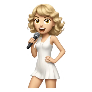 taylor swift singing sticker