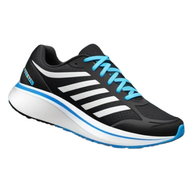 Running shoes placed on a professional track, ready for a sprint. The vibrant background features a stadium with cheering fans, a bright blue sky, and a digital timer displaying race time. Motion lines emphasize speed and energy. Transparent background highlights the athletic spirit. sticker