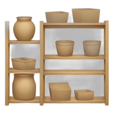 kitchen shelve with boxes sticker