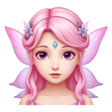 pink ethereal fairy  sticker