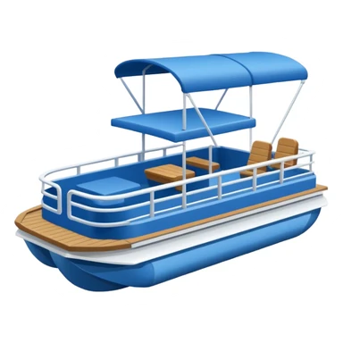 pontoon boat icon sticker