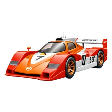 Машинка HotWheels Mazda 787B в упаковке HotWheels. sticker
