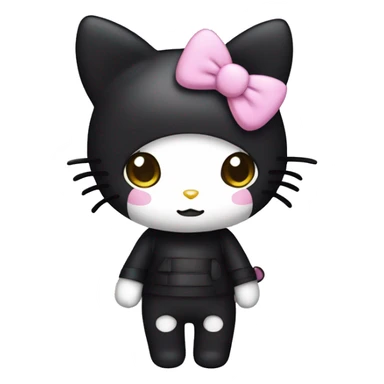 kuromi hello kitty sticker