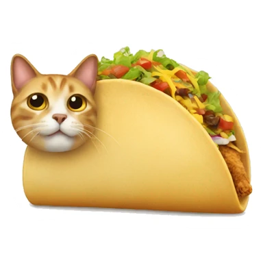 Cat taco sticker