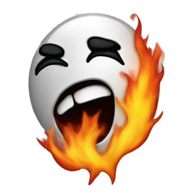 Burn with kiss sticker