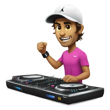rafael nadal djing sticker