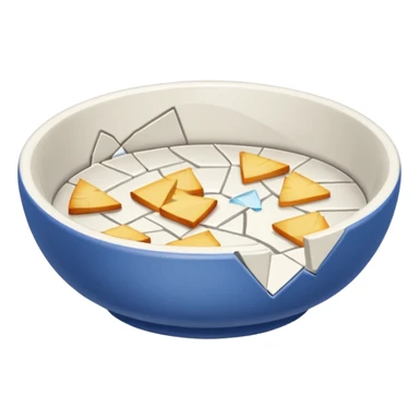 generate an emoji a broken dish sticker