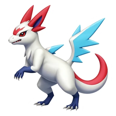Shiny Vibrant Exotic Colorful Cool Zangoose-Salandit-Absol-Latias-fusion sticker