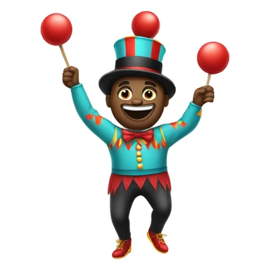 circus juggler sticker