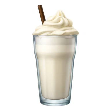 Glass of vanilla milkshake  sticker